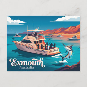 Exmouth Deep Sea Fishing Australia Postcard