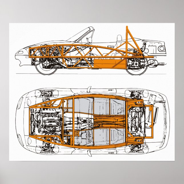 Exocet / NA Miata Overlay Poster (Front)