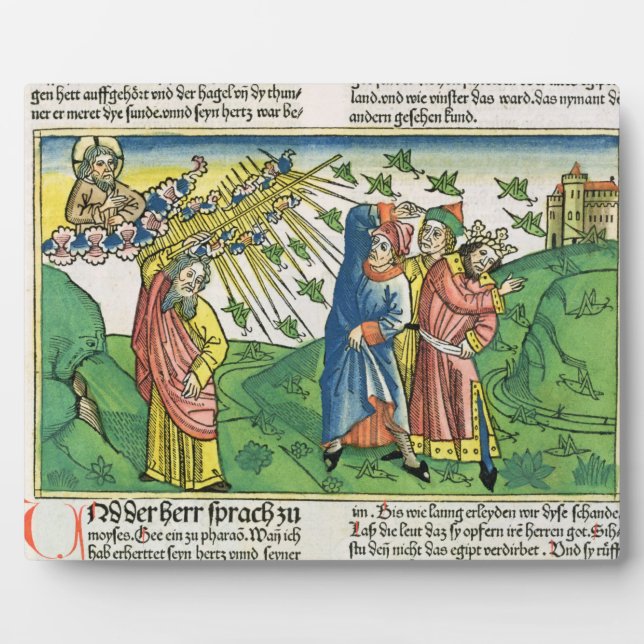 Exodus 10:1-20 The Seven Plagues of Egypt: the pla Plaque (Front)