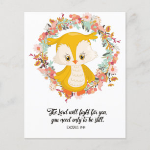 Exodus 14:14, Bible verse card