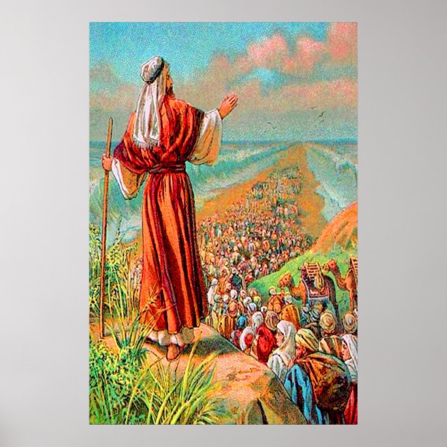 Exodus 14 Crossing the Sea on Dry Ground Poster (Front)