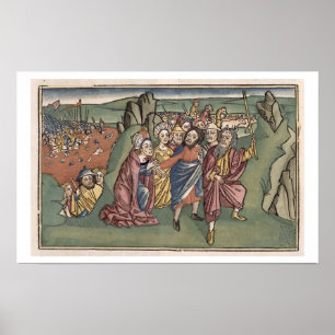 Exodus 14 Moses and the Israelites crossing the Re Poster