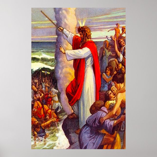 Exodus 14 The Egyptians are Drowned poster (Front)