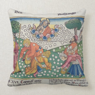 Exodus 16 13-22 God provides quail and manna to th Cushion