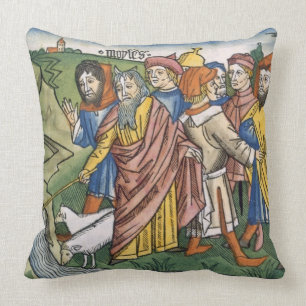 Exodus 17 1-7 Moses makes the water flow from the Cushion