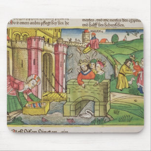 Exodus 2 1-6 Moses being floated down the Nile and Mouse Pad