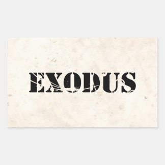 Exodus 4 rectangular sticker
