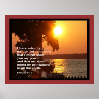 Exodus 9:16 LARGE POSTER