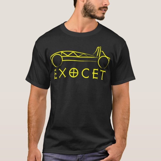 Exomotive Exocet 2012 T-Shirt in Black/Yellow (Front)