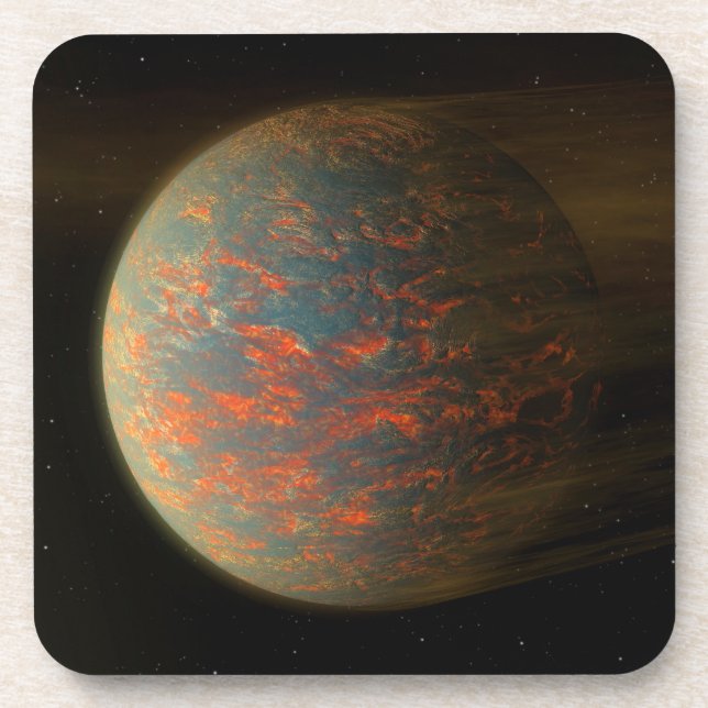 Exoplanet 55 Cancri E And Its Molten Surface Coaster (Front)