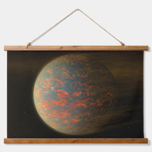 Exoplanet 55 Cancri E And Its Molten Surface Hanging Tapestry