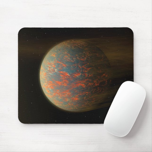 Exoplanet 55 Cancri E And Its Molten Surface Mouse Pad (With Mouse)
