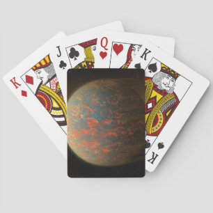 Exoplanet 55 Cancri E And Its Molten Surface Playing Cards