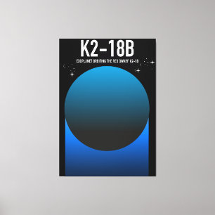 exoplanet K2-18b Canvas Print