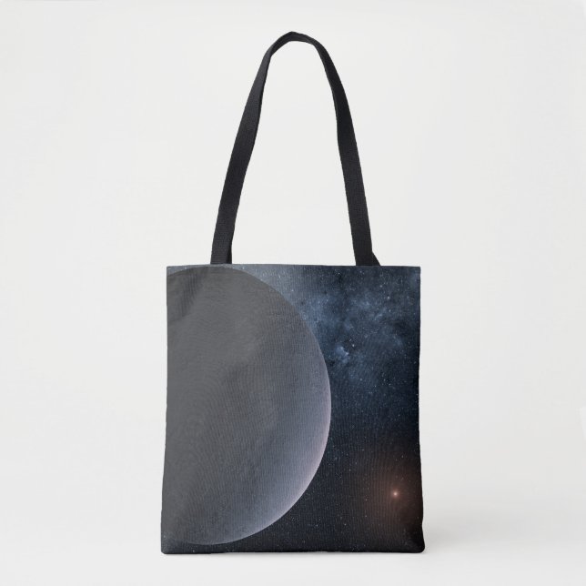 Exoplanet Ogle-2016-Blg-1195lb Orbits A Small Star Tote Bag (Front)