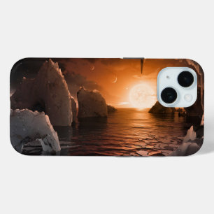 Exoplanet Trappist-1f From Its Icy Night Side. iPhone 15 Case