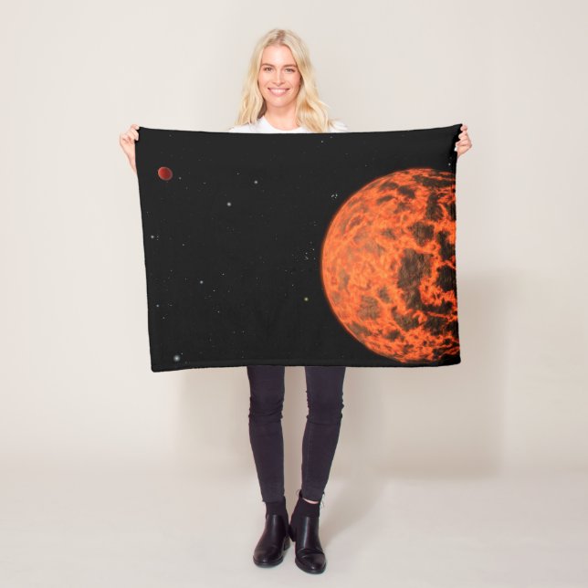 Exoplanet Ucf-1.01 Orbiting A Star Called Gj 436. Fleece Blanket (In Situ)