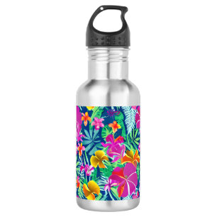 Exotic And Bold Tropical Florals 532 Ml Water Bottle