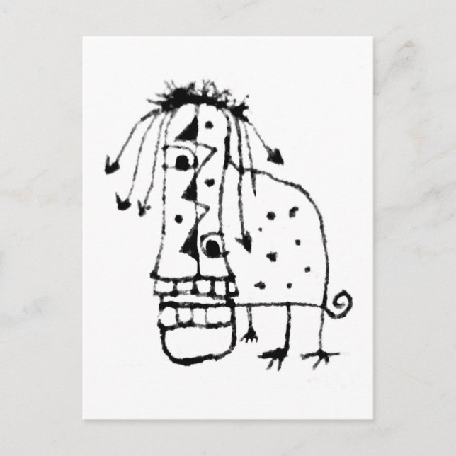 Exotic Animal Monster Postcard (Front)