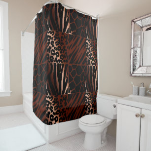 Exotic Animal Print Shower Curtain