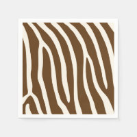 Exotic Animal Zebra Stripes in Brown
