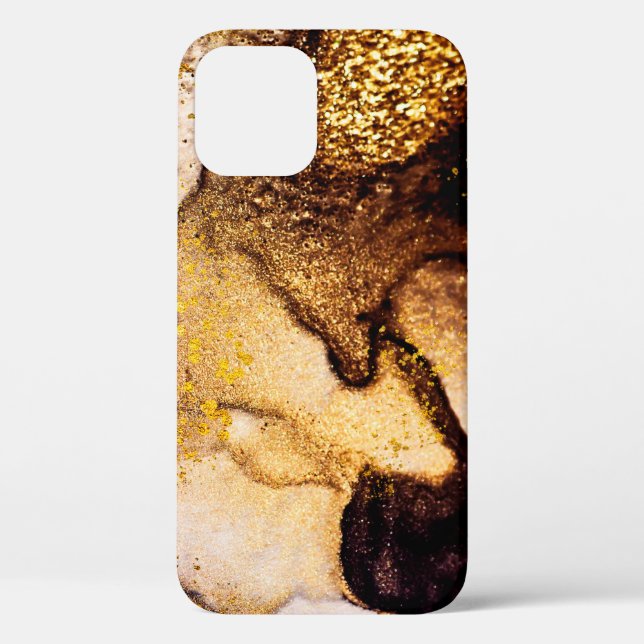 Exotic ART. Golden swirl, artistic design. Painter Case-Mate iPhone Case (Back)