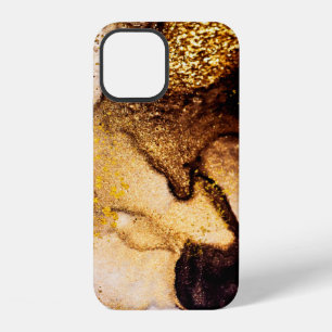 Exotic ART. Golden swirl, artistic design. Painter iPhone 12 Case