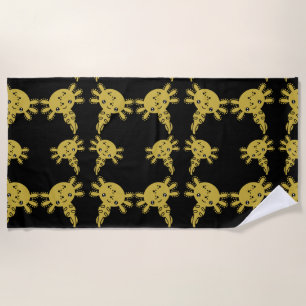Exotic Axototl Salamander  Beach Towel
