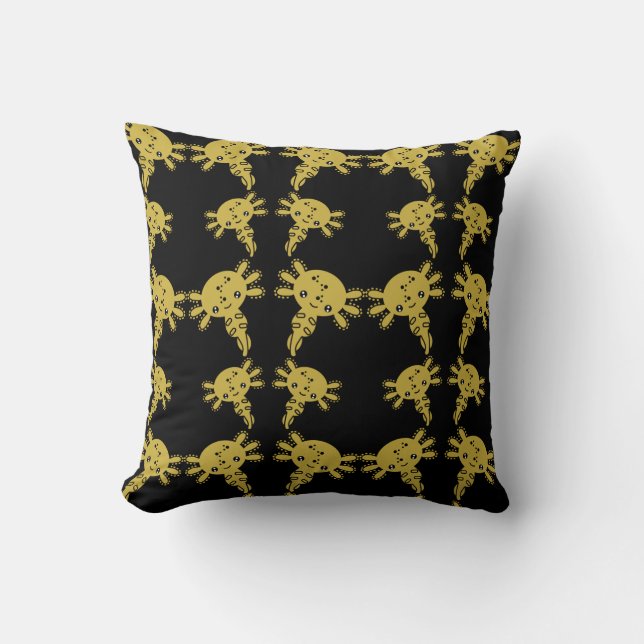 Exotic Axototl Salamander Cushion (Front)