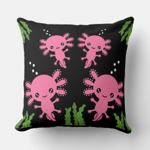 Exotic Axototl Salamander Cushion