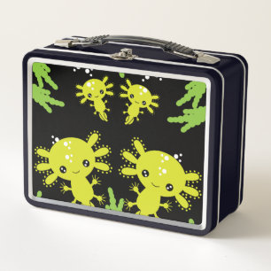 Exotic Axototl Salamander Metal Lunch Box