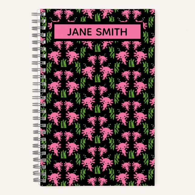 Exotic Axototl Salamander Notebook (Front)