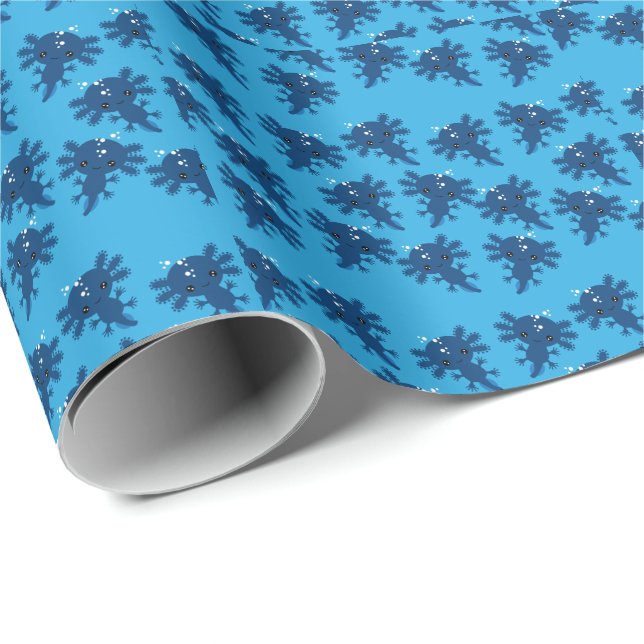 Exotic Axototl Salamander Wrapping Paper (Roll Corner)