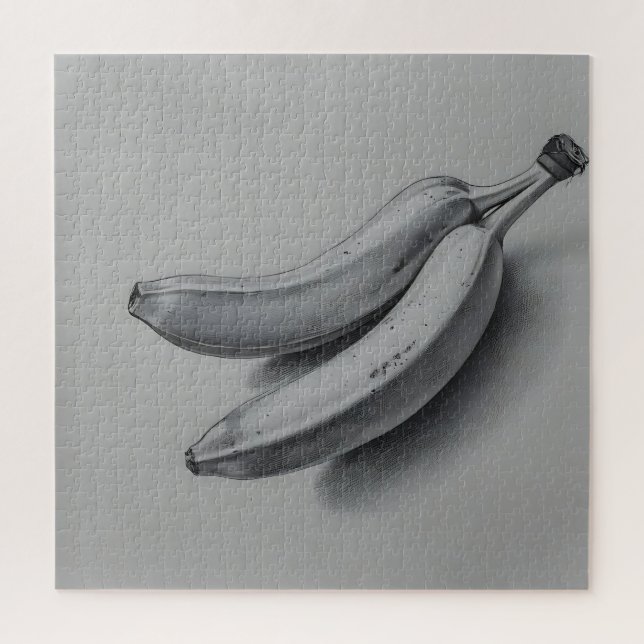 Exotic Banana in Grey Jigsaw Puzzle (Vertical)