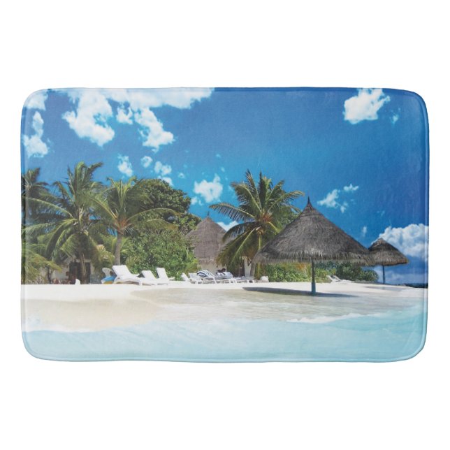 Exotic Beach  Bath Mat (Front)