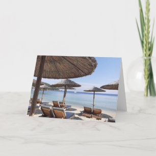 Exotic beach card. Blank for your own message. Card
