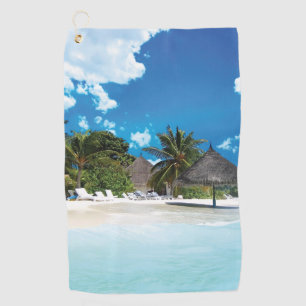 Exotic Beach Golf Towel