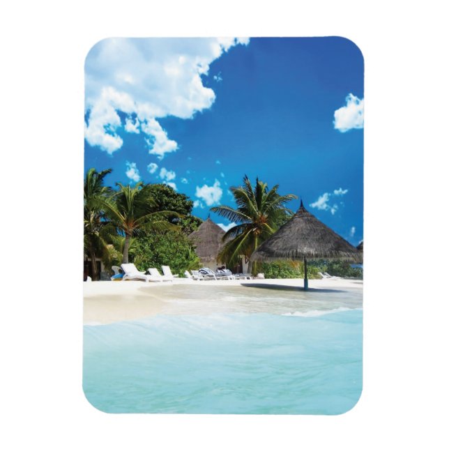 Exotic Beach  Magnet (Vertical)