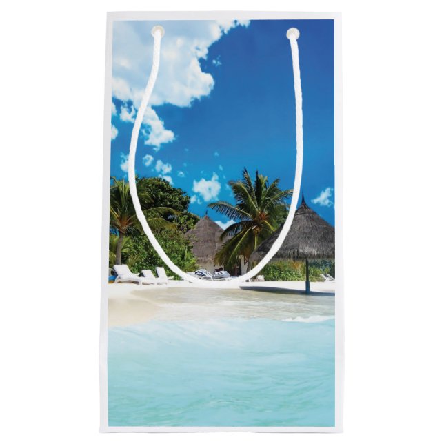 Exotic Beach  Small Gift Bag (Front)