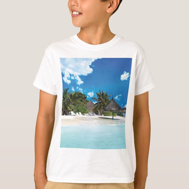 Exotic Beach  T-Shirt (Front)