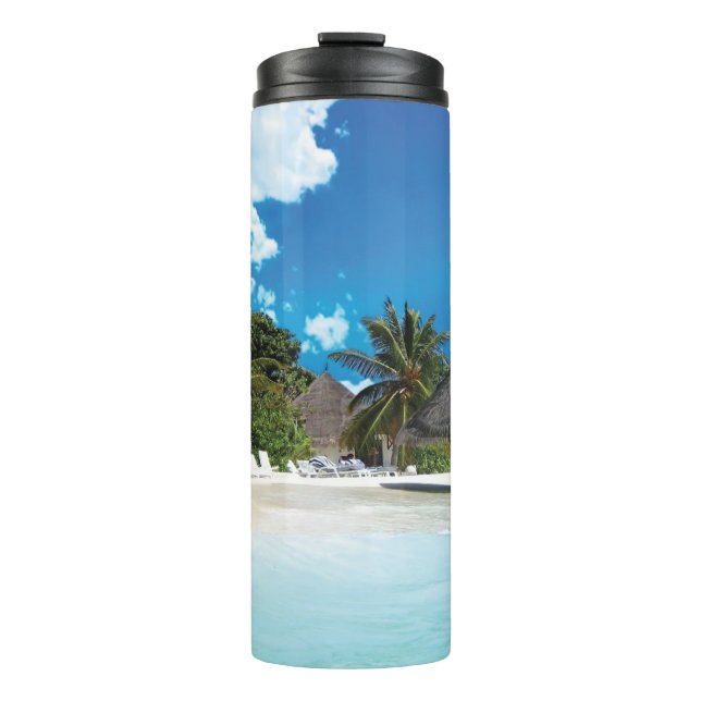 Exotic Beach  Thermal Tumbler (Front)
