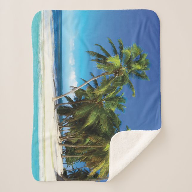 Exotic beach throw pillow (Front)