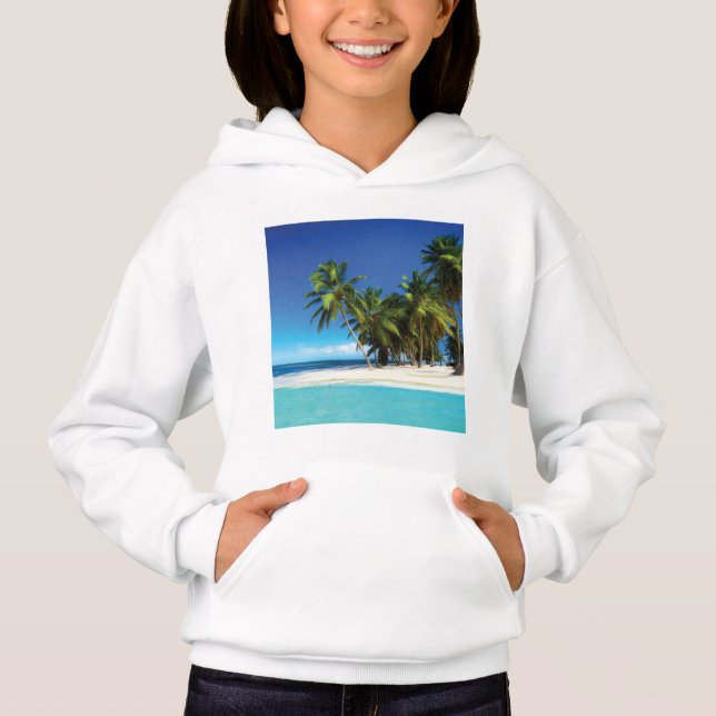 Exotic beach throw pillow (Front)