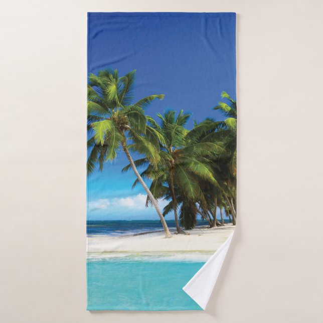 Exotic beach throw pillow bath towel (Bath Towel)