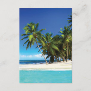 Exotic beach throw pillow enclosure card