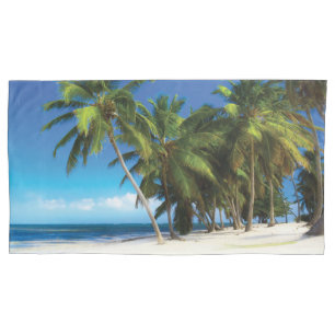 Exotic beach throw pillow pillowcase