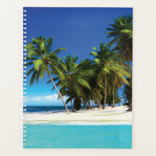 Exotic beach throw pillow planner