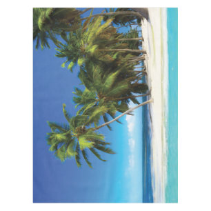 Exotic beach throw pillow tablecloth