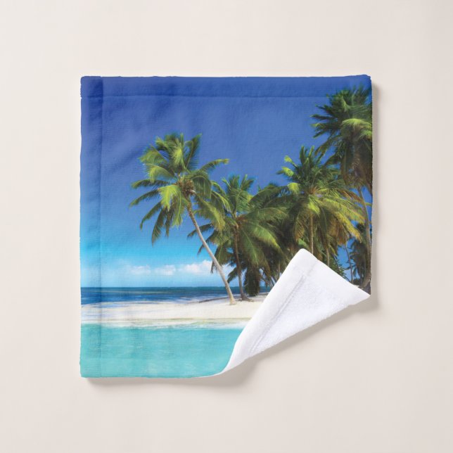 Exotic beach throw pillow wash cloth (Wash Cloth)