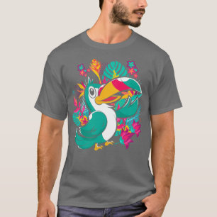 Exotic Bird Lover Ornithologist Tropical Plants Bi T-Shirt